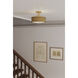 Wynn 2 Light 12 inch Legacy Brass Semi-Flush Mount Ceiling Light