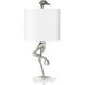 Ibis 35 inch 100.00 watt Silver Leaf Table Lamp Portable Light