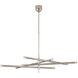Kelly Wearstler Rousseau LED 53.25 inch Polished Nickel Articulating Chandelier Ceiling Light, Grande
