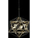 Marcia 3 Light 18 inch Matte Black and French Gold Pendant Ceiling Light