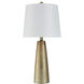 Signature 25.25 inch 60 watt Golden Copper with Brussels White Table Lamp Portable Light