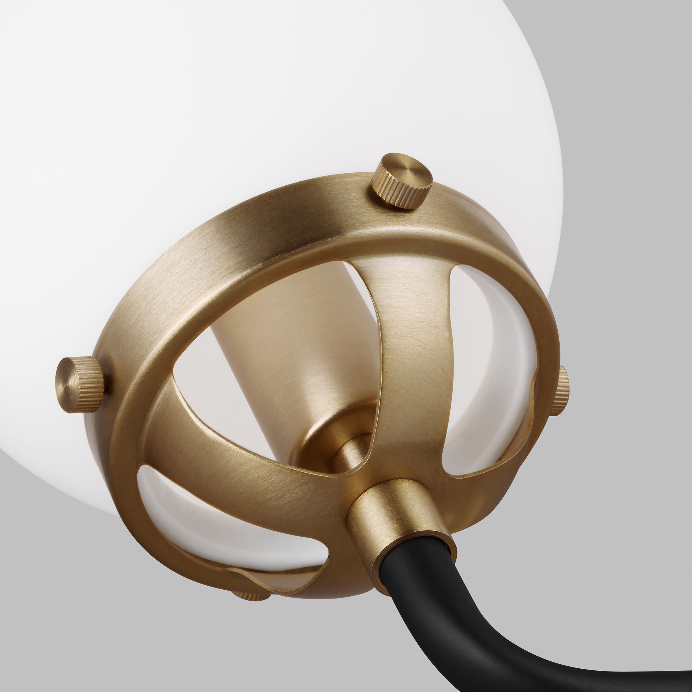 Ian K. Fowler Cafe Wall Bath Fixture Wall Light in Satin Brass