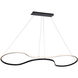 Marques LED 17 inch Black Pendant Ceiling Light, dweLED