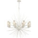 Sea Urchin 8 Light 34 inch White Coral Chandelier Ceiling Light