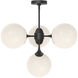 Alora Mood Nouveau 4 Light 26 inch Matte Black Chandelier Ceiling Light
