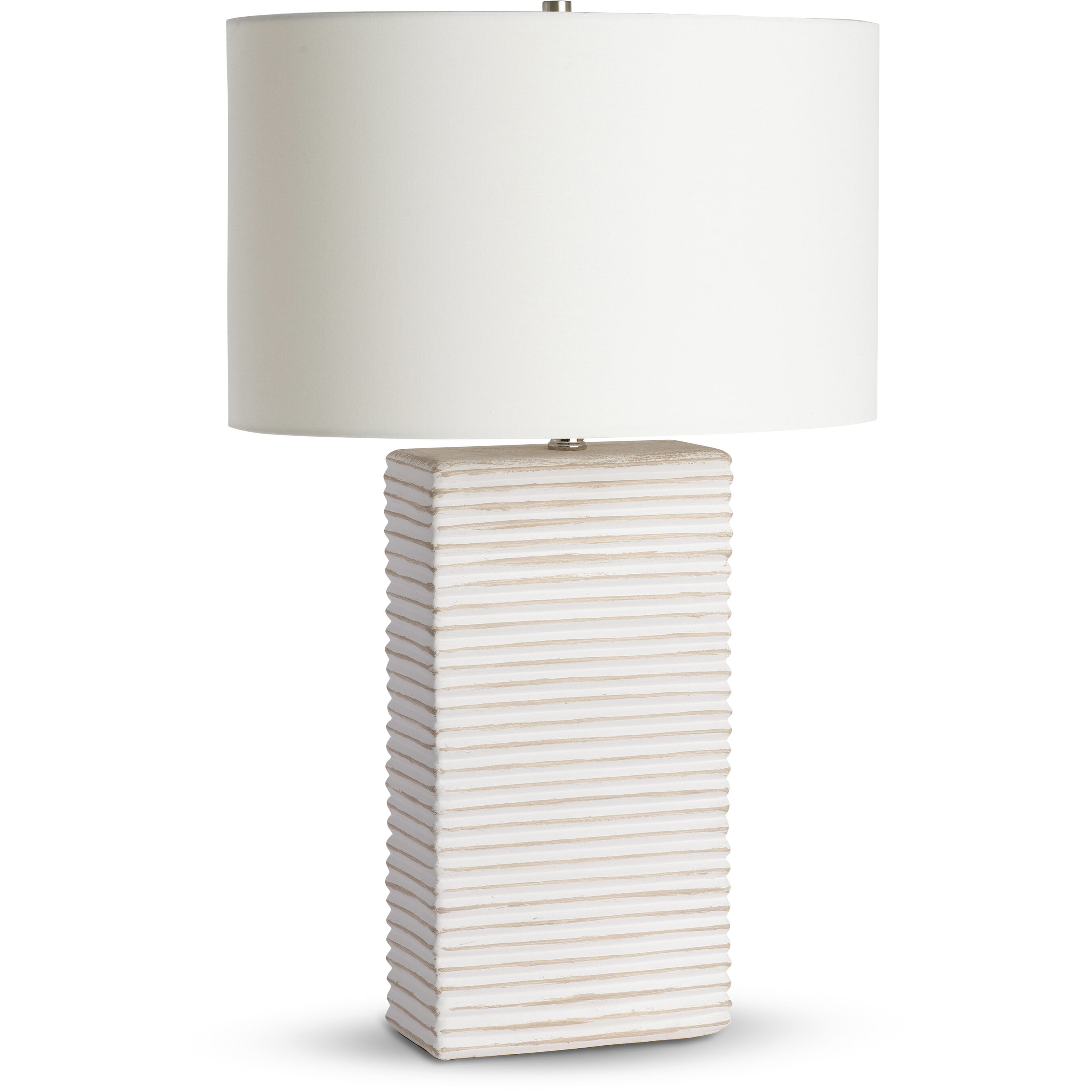 Eastwood 26.75 inch 150.00 watt White and Taupe Matte Table Lamp Portable Light