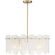 Oldmill 5 Light 25 inch Legacy Brass Pendant Ceiling Light