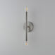 Rome 2 Light 5 inch Satin Nickel ADA Wall Sconce Wall Light