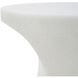 Stevie 23.5 X 14 inch White Stone Indoor Outdoor Accent Table