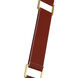 Canada 1 Light 1.96 inch Gold and Red Pendant Ceiling Light