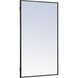 Monet 40 X 24 inch Black Wall Mirror