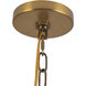 Alora Mood Plisse 4 Light 22.5 inch Aged Gold Chandelier Ceiling Light