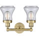 Bellmont 2 Light 15.5 inch Brushed Brass Bath Vanity Light Wall Light in Clear