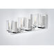 Groove LED 20.5 inch Polished Chrome Bath Vanity Wall Light