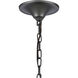 Madeline 8 Light 32.5 inch Black with Polished Nickel Chandelier Ceiling Light