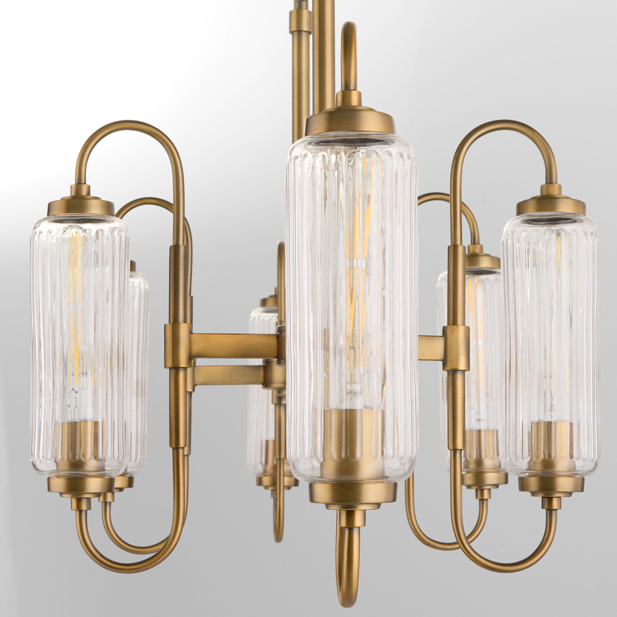 Whitmire 6 Light 18 inch Brushed Brass Pendant Ceiling Light
