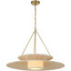 Janipher 1 Light 29.5 inch Soft Gold Chandelier Ceiling Light