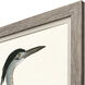 Heron Bird I Blue and Green and Multi Framed Art, Propac