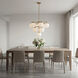 Nube LED 26 inch Satin Brass Chandelier Ceiling Light
