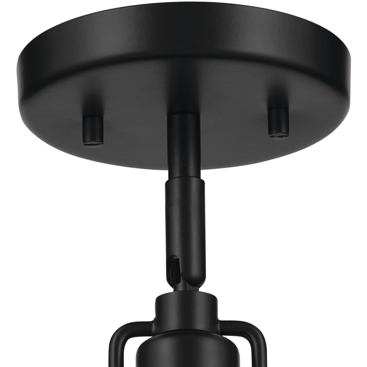 Niva LED 8 inch Black Semi Flush Mount Ceiling Light
