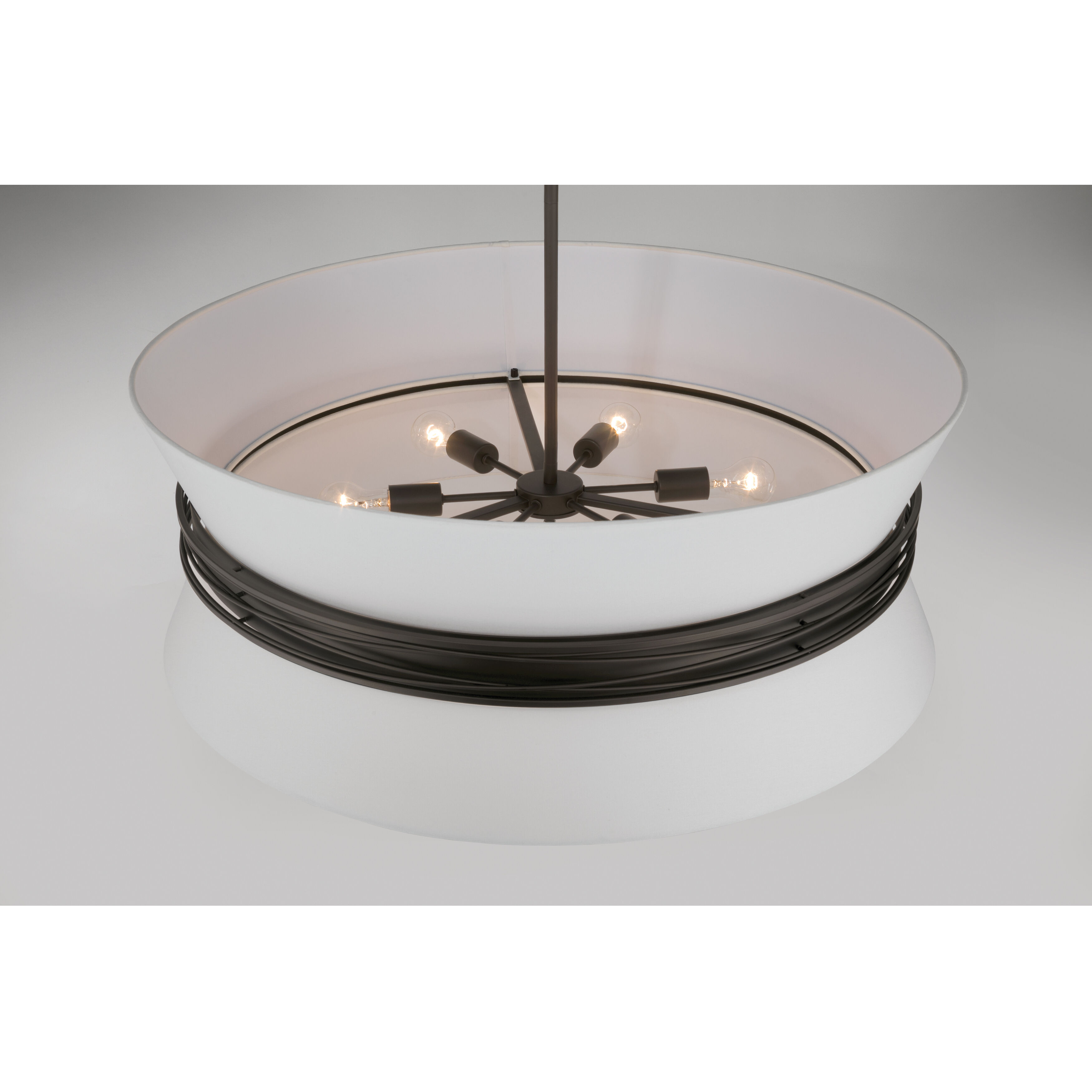 Dalvor 6 Light 36 inch Dark Bronze Pendant Ceiling Light