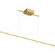 Vega Minor LED 47.38 inch Brushed Gold Linear Pendant Ceiling Light