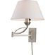 Elysburg 24 inch 150 watt Satin Nickel Swingarm Sconce Wall Light