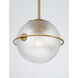 Luniva 1 Light 9 inch Legacy Brass Mini Pendant Ceiling Light