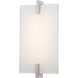Hooked LED 6 inch Polished Nickel ADA Wall Sconce Wall Light, Bath