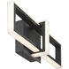 Bordo LED 16 inch Black Outdoor Wall Sconce