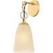 Christine Wall Sconce Wall Light in Aged Brass