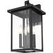Sheridan 4 Light 17 inch Black Outdoor Wall Sconce