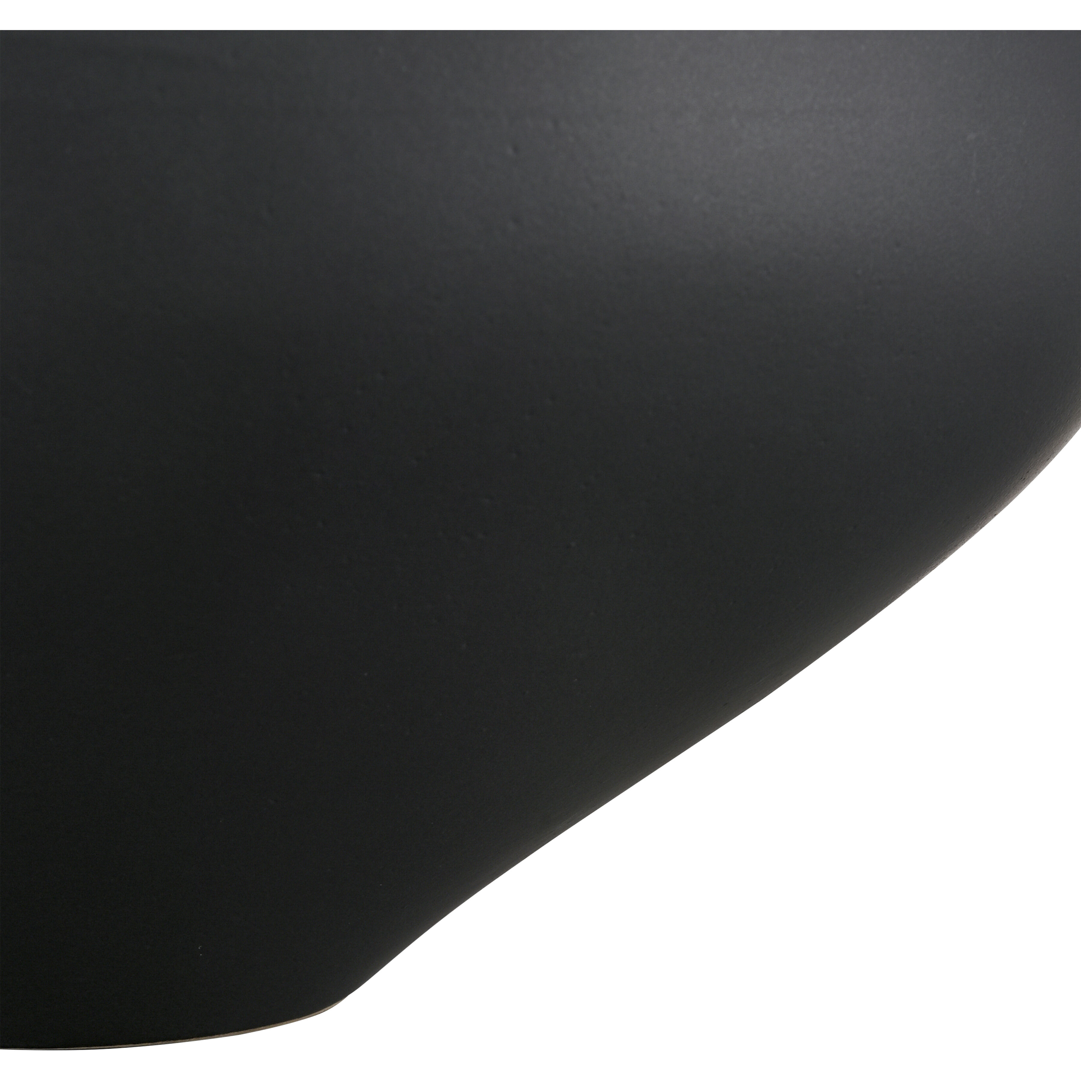 Greer 12 X 6.5 inch Bowl in Matte Black with Gold Glazed