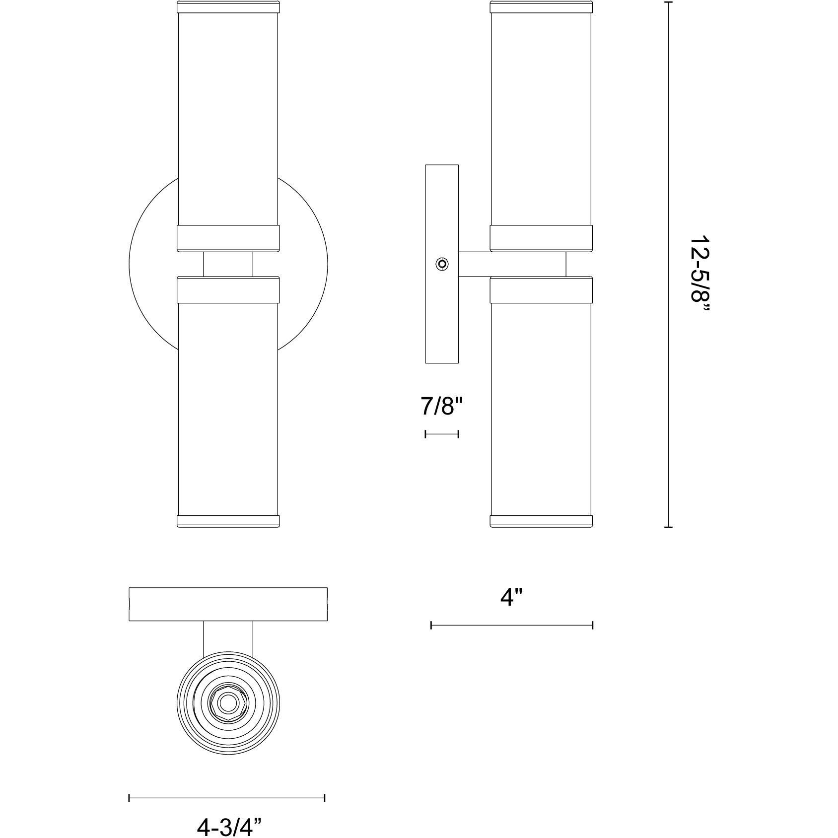 Revolve Wall/Vanity Light Wall Light in Urban Bronze