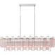 Addis 14 Light 51.75 inch Polished Chrome Linear Chandelier Ceiling Light in Spring
