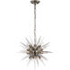 Chapman & Myers Quincy2 20 Light 20 inch Polished Nickel Sputnik Chandelier Ceiling Light, Small