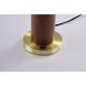 Canada 17 inch 60.00 watt Dark Oak and Satin Brass Table Lamp Portable Light