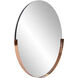 Dante 30 X 30 inch Polished Rose Gold Wall Mirror