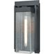 Overton 1 Light 17 inch Matte Black Outdoor Wall Sconce