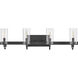 Ryden 30 inch Black Vanity Light Wall Light
