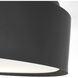 Drew & Jonathan Dartmore 3 Light 18 inch Midnight Black Flush Mount Ceiling Light, Large