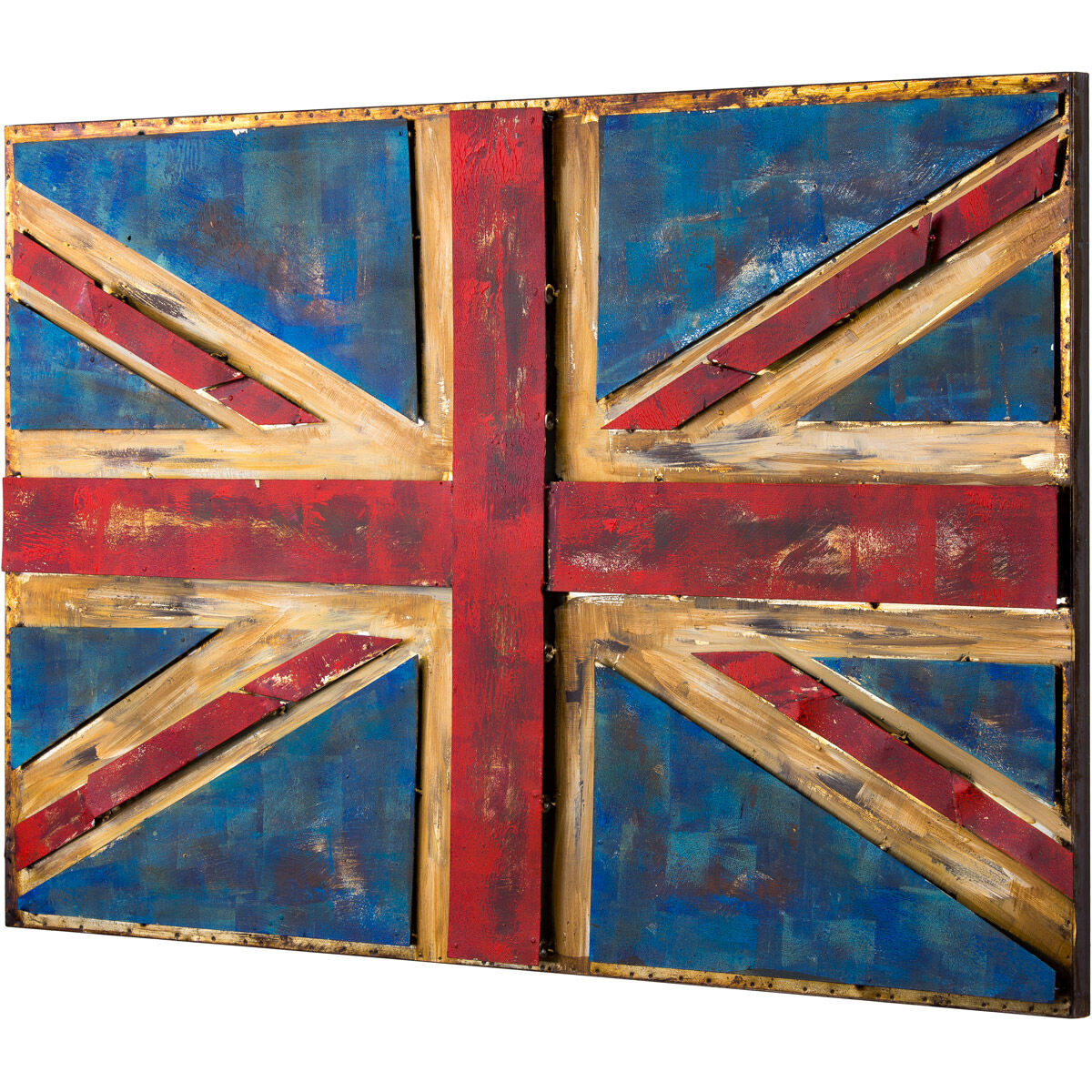 Retrograde Rustic UK Flag Wall Art, Varaluz Casa
