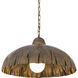 Zinnia 1 Light 24 inch Antique Brass Pendant Ceiling Light
