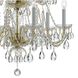 Traditional Crystal 12 Light 26.5 inch Polished Brass Chandelier Ceiling Light in Clear Hand Cut