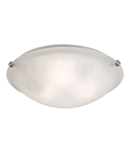 Linen Glass 3 Light 20.00 inch Flush Mount