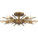 Mesquite 5 Light 22 inch Weathered Brass Semi-Flush Mount Ceiling Light