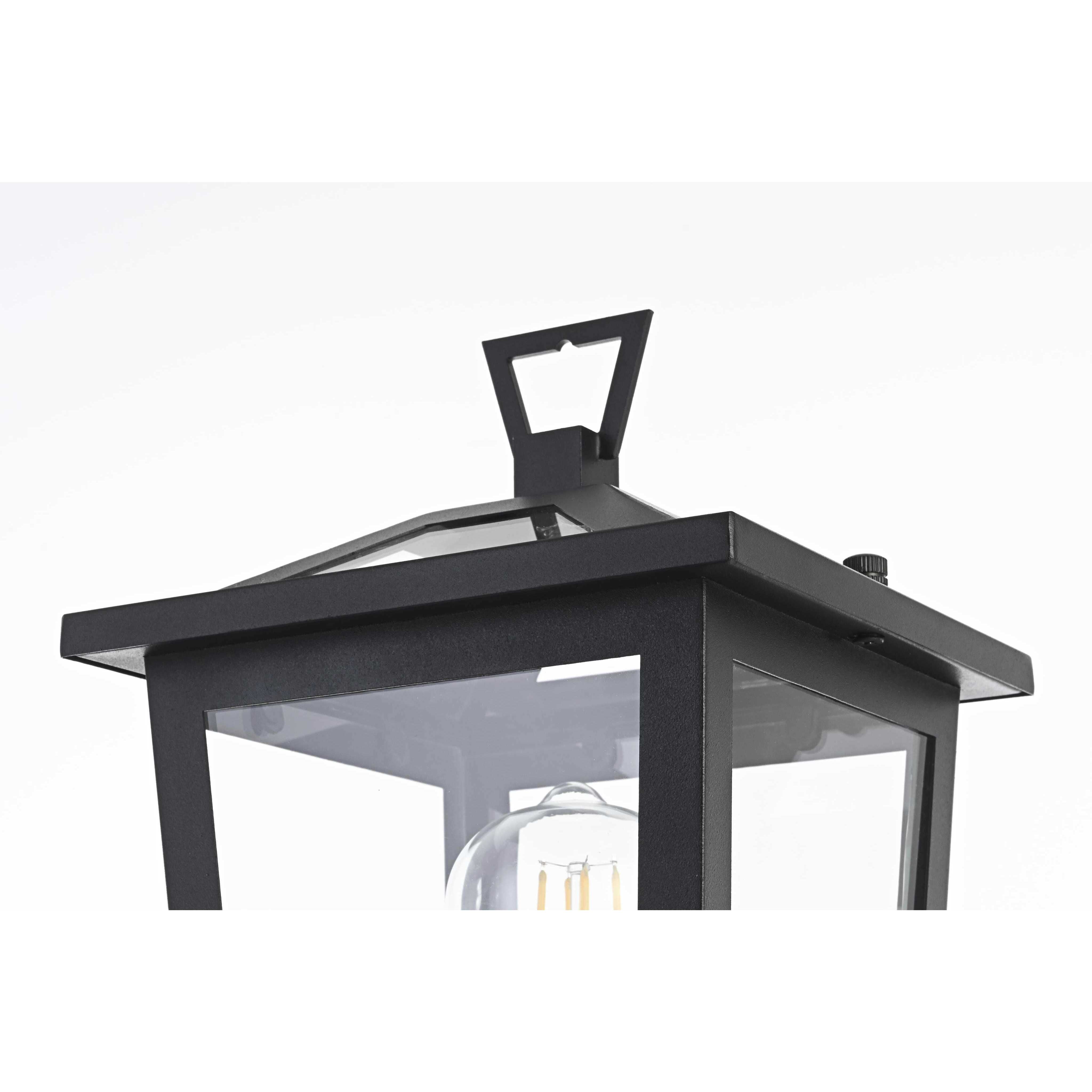 Cayman 1 Light 16.5 inch Black Outdoor Post Light