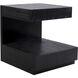 Checkmate 24 X 22 inch Checkmate Black Accent Table