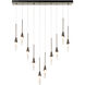 Lilium 10 Light 44.5 inch Soft Gold Linear Pendant Ceiling Light