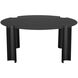 Luca 36 X 36 inch Matte Black Coffee Table